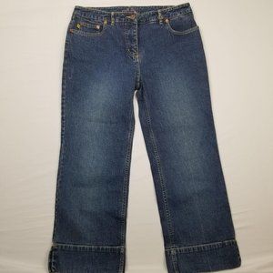 Anthropologie Louie Dandy Womens Cropped Denim Jea